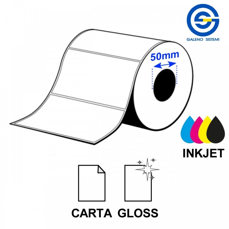 Rotolo etichette 102x152mm carta lucida (210 etic.) - anima 2"