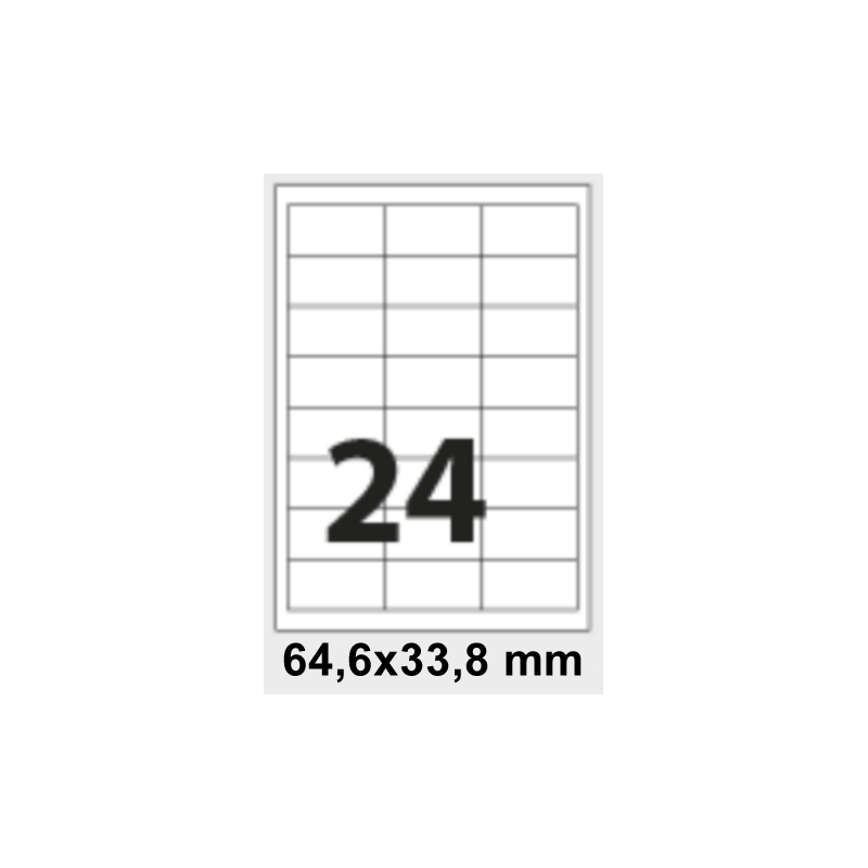 400 Etichette Bianche Adesive 105x148 su foglio A4 per Stampanti Laser Inkjet