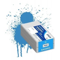 Cartuccia ciano Epson TM C3500 Colorworks SJIC22PC