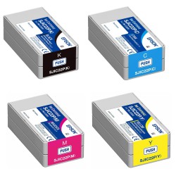 Cartuccia ciano Epson TM C3500 Colorworks SJIC22PC